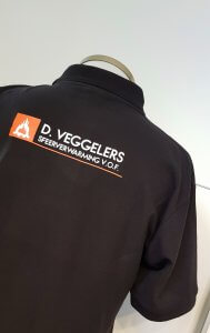 D.Veggelers logo opdruk polo rug