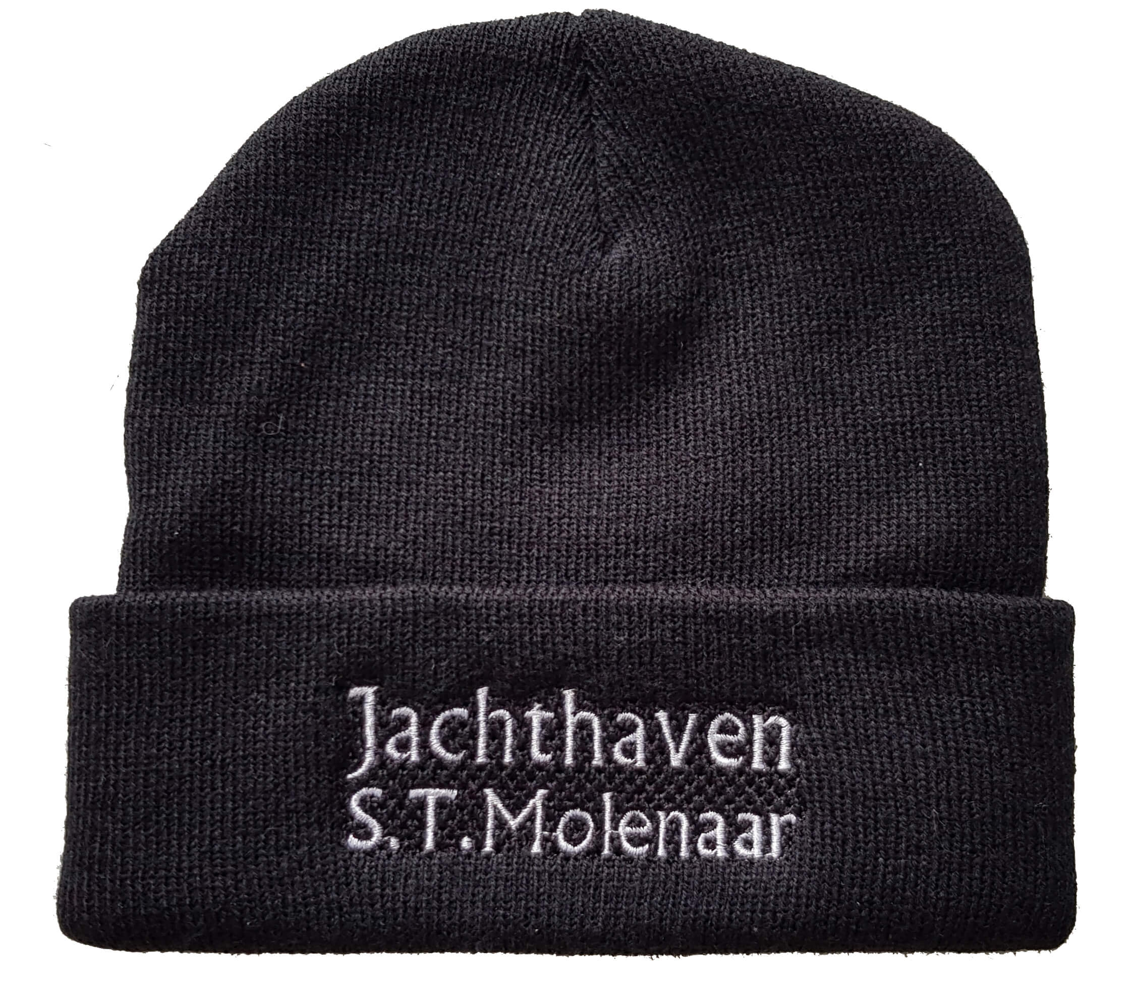 Muts geborduurd met logo Jachthaven