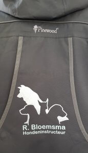 Opdruk logo Honden instructeur rug