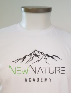 New nature opdruk wit voor